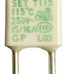 T115 SET Electronics Thermal Fuse 115C 15A / 125VAC 2Pin Parts Distributor T115 SET Electronics Thermal Fuse 115C 15A / 125VAC 2Pin