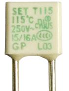 T115 SET Electronics Thermal Fuse 115C 15A / 125VAC 2Pin Parts Distributor T115 SET Electronics Thermal Fuse 115C 15A / 125VAC 2Pin