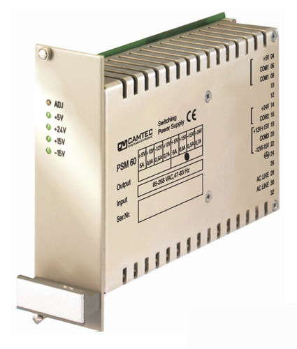 PSM00604 Camtec AC/DC power supply / switch-mode / 19-” rack 5 – 24 V, 60W Parts Distributor PSM00604 Camtec AC/DC power supply / switch-mode / 19-" rack 5 - 24 V, 60W