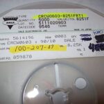 CRCW0603-8251FRT1 Vishay / Dale Resistor 8.25k Ohms 0.1W 1% SMD 0603 Parts Distributor CRCW0603-8251FRT1 Vishay / Dale Resistor 8.25k Ohms 0.1W 1% SMD 0603