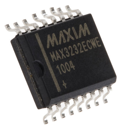 MAX3232ECWE+ Maxim RS-232 Interface IC 3-5.5V 250kbps Transceiver Parts Distributor MAX3232ECWE+ Maxim RS-232 Interface IC 3-5.5V 250kbps Transceiver
