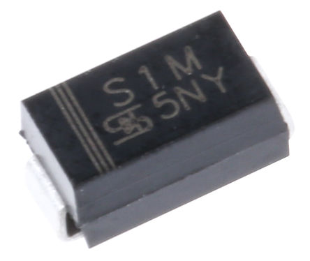 Taiwan Semiconductor S1M(R2) Diode Switching 1KV 1A 2-Pin SMA Parts Distributor Taiwan Semiconductor S1M(R2) Diode Switching 1KV 1A 2-Pin SMA