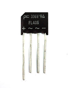 PANJIT FL406 Bridge Rectifier Diode 600V 4A M1F Through Hole Parts Distributor PANJIT FL406 Bridge Rectifier Diode 600V 4A M1F Through Hole