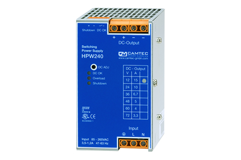 HPW02401.60T CAMTEC DIN-Rail Power Supply 60Vdc/4A Din Rail Parts Distributor HPW02401.60T CAMTEC DIN-Rail Power Supply 60Vdc/4A Din Rail