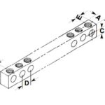 5-7-6-4-14-A-1-1-6 Brumall Aluminum Neutral Bar Parts Distributor 5-7-6-4-14-A-1-1-6 Brumall Aluminum Neutral Bar