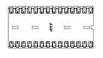 TE Connectivity / AMP 2-641267-3 Connector DIP Socket SKT 28 POS 2.54mm