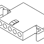 03-06-1055 MOLEX, Connector Housing RCP 5 POS 3.68mm Parts Distributor 03-06-1055 MOLEX