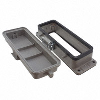 09 30 024 0302 HARTING BULKHEAD HOUSING, SIZE 24B, METAL, ROHS Parts Distributor SIZE 24B