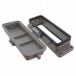 09 30 024 0302 HARTING BULKHEAD HOUSING, SIZE 24B, METAL, ROHS Parts Distributor 09 30 024 0302 HARTING BULKHEAD HOUSING