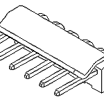 10-33-1052 Molex Header, Right Angle, 5P, 5.08mm Pitch Parts Distributor 10-33-1052 Molex Header
