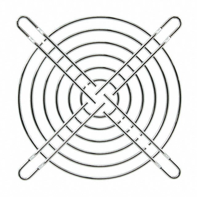 109-049E Sanyo Denki Nickel, Chrome Plated Fan Guard 80mm Sq Parts Distributor 109-049E Sanyo Denki
