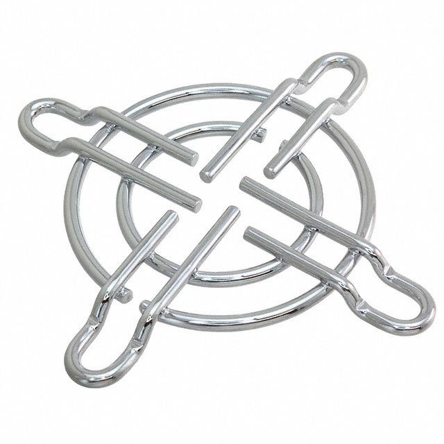 109-059 Sanyo Denki Nickel, Chrome Plated Fan Guard 40mm Sq Parts Distributor 109-059 Sanyo Denki