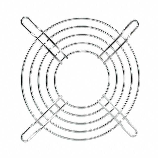 109-099C Sanyo Denki Nickel, Chrome Plated Fan Guard 92mm Sq Parts Distributor 109-099C Sanyo Denki