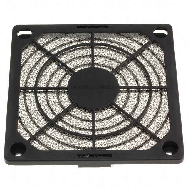 109-1000F13 Sanyo Denki Polyphenylene Ether (PPE), Polystyrene (PS) Fan Guard Assembly 120mm Sq Parts Distributor 109-1000F13 Sanyo Denki