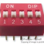 NDS-05-V Diptronics Dip Switch, 5 Position, 25MA 24VDC Parts Distributor NDS-05-V Diptronics