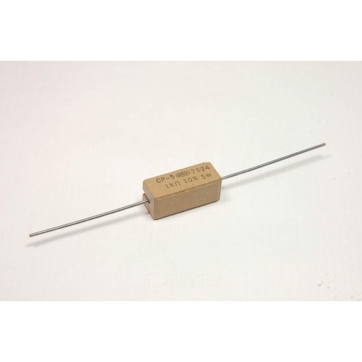 Vishay / Dale CP-5-1K-5% Wirewound Resistor 1k Ohms 5W 5% Axial Parts Distributor CP-5-1K-5% Vishay / Dale