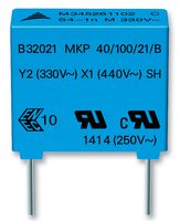 B32021A3102M289 EPCOS / TDK Film Capacitor 1.0nF 300V Radial Parts Distributor B32021A3102M289 EPCOS / TDK Film Capacitor 1.0nF 300V Radial