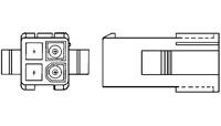 TE Connectivity / AMP 172160-1 Receptacle Terminal Housing 2 x 3 Configuration 6 Position 600V 9.5A Parts Distributor TE Connectivity / AMP 172160-1 Receptacle Terminal Housing 2 x 3 Configuration 6 Position 600V 9.5A