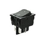 1832.1102 Marquardt Rocker Switch, Black DPST 6/10 A 250 Vac Plug In Parts Distributor 1832.1102 Marquardt Rocker Switch