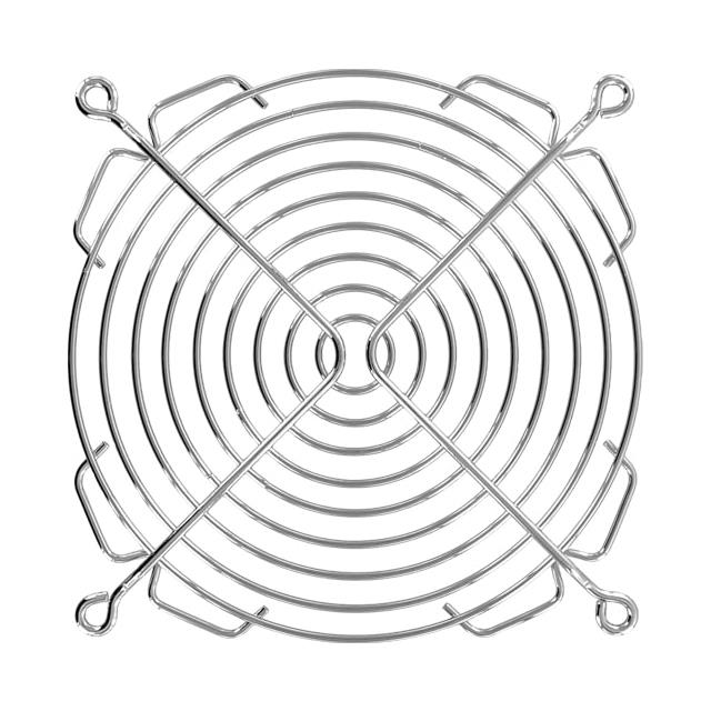 8150 Qualtek Steel, Nickel Plated Fan Guard 127mm Sq Parts Distributor 8150 Qualtek