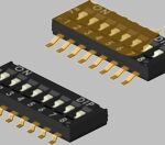 DHN-02F-T-V-T/R Diptronics DIP Switch Half Pitch H:1.6mm 2Position Parts Distributor DHN-02F-T-V-T/R Diptronics