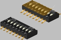 DHN-02F-T-V-T/R Diptronics DIP Switch Half Pitch H:1.6mm 2Position Parts Distributor DHN-02F-T-V-T/R Diptronics