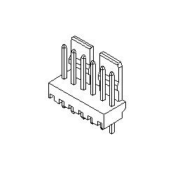 Molex 22-04-1021 Locking Connector Header 2 Position 2.5mm Spacing Parts Distributor Molex 22-04-1021 Locking Connector Header 2 Position 2.5mm Spacing - Image 2