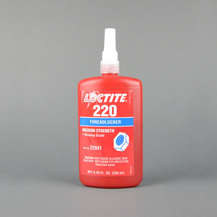 Henkel Loctite 220 Threadlocker Blue 250 mL Bottle Parts Distributor Henkel Loctite 220 Threadlocker Blue 250 mL Bottle - Image 2