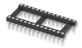 MULTICOMP 2227MC-28-03-05-F1 IC & Component Socket, 2227MC Series, DIP Socket, 28 Contacts, 2.54 mm, 7.62 mm Parts Distributor MULTICOMP 2227MC-28-03-05-F1 IC & Component Socket