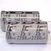 228TTA025M Electrolytic Capacitor 2200µF 20%, 25V, 16mm, Axial Parts Distributor 25V