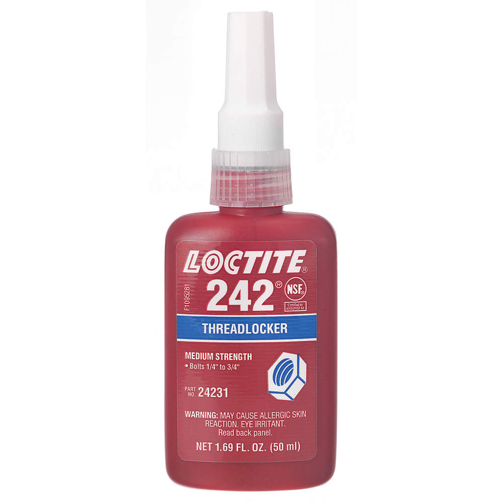 LOCTITE 242 Blue Threadlocker Medium Strength MIL SPEC 50mL Parts Distributor LOCTITE 242 Blue Threadlocker Medium Strength MIL SPEC 50mL
