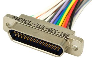 MWDM2L-100S-6E5-18.0B Glenair Micro D Cable Assembly 100P Parts Distributor MWDM2L-100S-6E5-18B Electronic Components