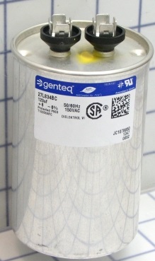 27L570 Genteq Capacitor 5uF 370V Oval Parts Distributor 27L834BC Genteq Capacitor 120uF 150VAC 50/60HZ CAN