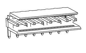 TE Connectivity / AMP 281698-8 Shrouded Connector Header 8 Position 2.54mm Pitch Parts Distributor TE Connectivity / AMP 281698-8 Shrouded Connector Header 8 Position 2.54mm Pitch