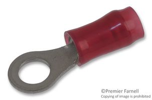 TE Connectivity / AMP 31886 Red Insulated Crimp Lug Terminal #8 Stud 22-16 AWG Parts Distributor TE Connectivity / AMP 31886 Red Insulated Crimp Lug Terminal #8 Stud 22-16 AWG - Image 2