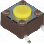 Diptronics DTSM-61Y-V-B Microswitch 0.05A 12VDC Parts Distributor DTSM-61Y-V-B Diptronics