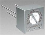 BOURNS 3386W-1-253 Trimmer, Cermet, Single Turn, .5 Watt, 10%, 25K Ohm Parts Distributor BOURNS 3386W-1-253 Trimmer
