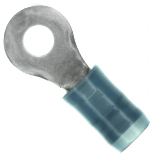 36157 TE Connectivity / AMP Nylon Insulated Ring Lug 16-14 AWG Blue for #6 Screw Parts Distributor 36157 TE Connectivity / AMP Nylon Insulated Ring Lug 16-14 AWG Blue for #6 Screw