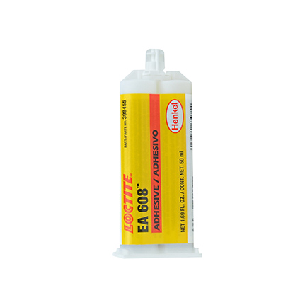 Henkel Loctite EA 608 Adhesive 398455 Clear, 50 mL dual cartridge Parts Distributor Henkel Loctite EA 608 Adhesive 398455 Clear