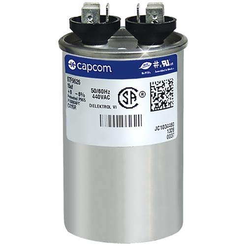 27L514 Genteq Capacitor 60uF 370V Can Parts Distributor 97F6660RC Genteq Lighting Capacitor 12uF 400VAC Oval