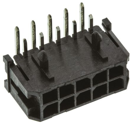 Molex 43045-1000 MICRO-FIT Header 3mm Pitch 10 Way 2 Row, 5A 250V Parts Distributor Molex 43045-1000 MICRO-FIT Header 3mm Pitch 10 Way 2 Row
