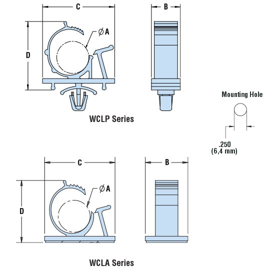 4323 Heyco Cable Mounting & Accessories WCLA 258 NATURAL Parts Distributor 4323 Heyco Cable Mounting & Accessories WCLA 258 NATURAL