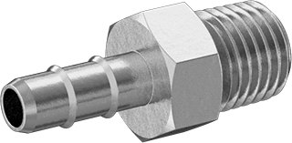 44555K127 Brass Low-Pressure Barbed Tube Fitting