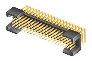 TMMH-122-01-F-T-RA Samtec Connector Header 2mm, THT, R/A, 66Way Parts Distributor TMMH-122-01-F-T-RA Samtec