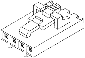 50-57-9403 MOLEX RECEPTACLE HOUSING 3 POSITION, 1ROW, 2.54MM Parts Distributor 1ROW