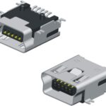 Neltron 5075BMR-05B MINI USB CONNECTOR AB SOCKET 5 WAYS R/A SMD TYPE RoHS