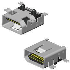 5075MMR-08A NELTRON Mini USB Connector Socket 8Ways Parts Distributor 5075MMR-08A NELTRON Mini USB Connector Socket 8Ways