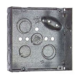 521711234E Thomas&Betts 4″ Square Box, Welded, Metallic, 2-1/8″ Deep Parts Distributor 521711234E Thomas&Betts 4" Square Box
