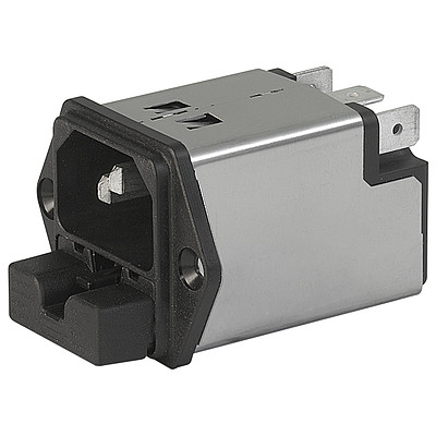 5220.0843.1 Schurter IEC Appliance Inlet C14 with Filter, Fuseholder 1- or 2-pole Parts Distributor Fuseholder 1- or 2-pole