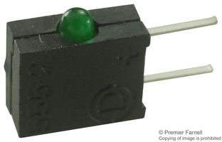555-2301F Dialight Green LED 2.4V 20mA 2-Pin Parts Distributor 555-2301F Dialight Green LED 2.4V 20mA 2-Pin - Image 2